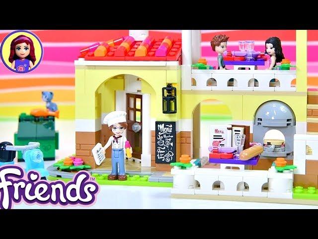 New Summer Sets! Lego Friends Heartlake City Restaurant Build Review Silly Play