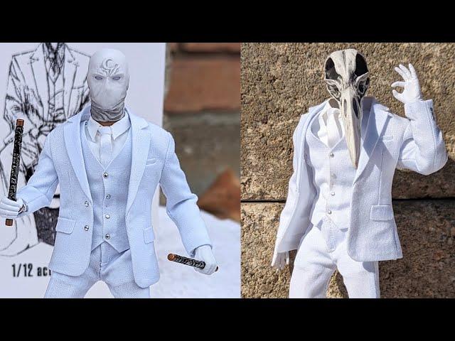 New marvel Mr Knight Moonknight Atoncustom 1/12 Action Figure review