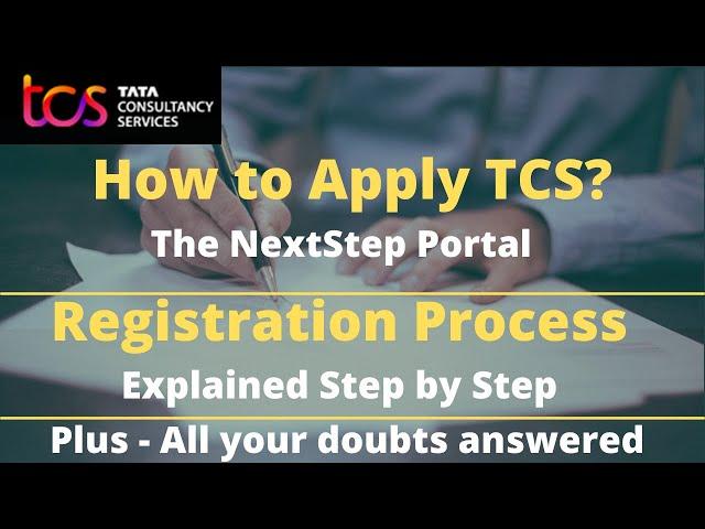 TCS Recruitment 2023 | How to Apply in TCS NextStep | Complete Registration Process