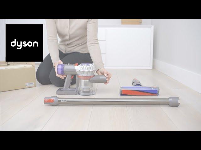 How to set up and use your Dyson V8™ cordless vacuum with the soft roller and mini Motorhead