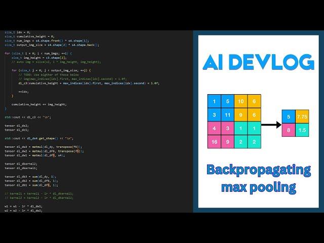 AI Devlog #8: Backpropagation in LeNet + Key Improvements!