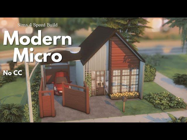 Modern Micro House  The Sims 4 Speed Build