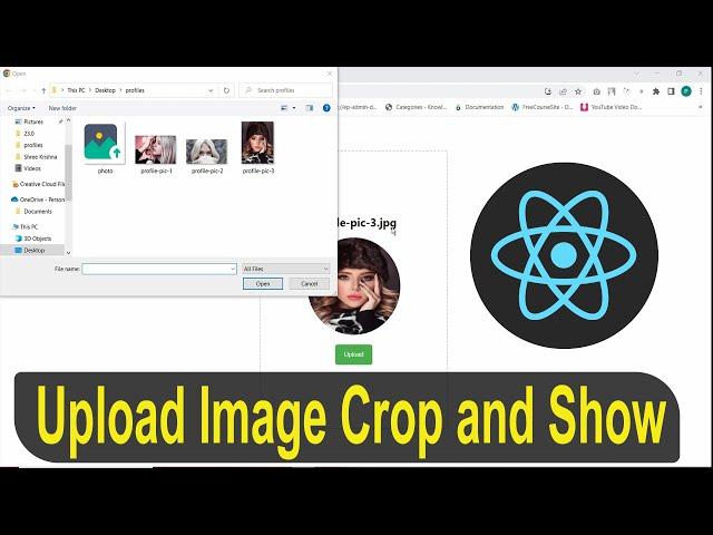 React Upload Image and Show | Image Cropping Feature | React JS Image Uploading