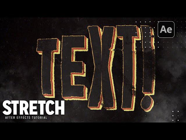 Stretch Text Animation | After Effects Tutorial