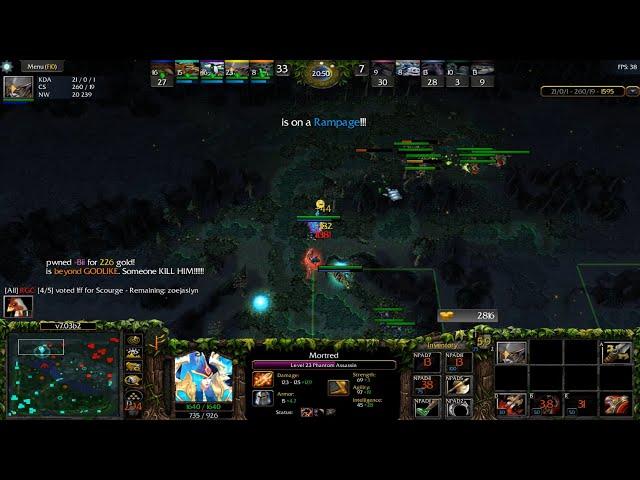 DOTA 1 Mortred Phantom Assassin Beyond GODLIKE #16 + RAMPAGE