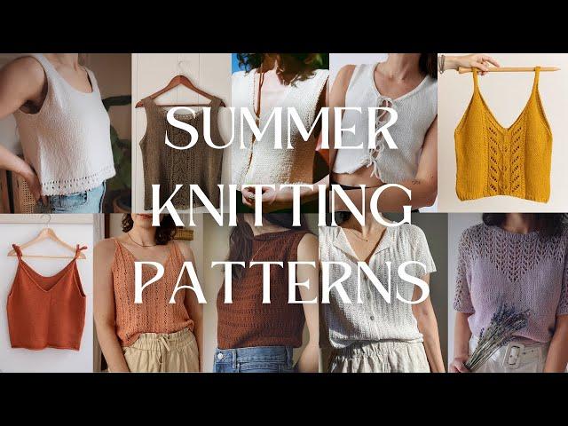 SUMMER KNITTING PATTERNS