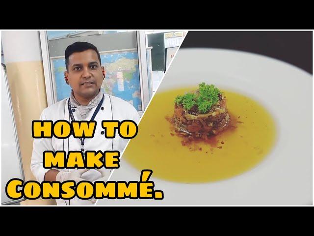 How to make CONSOMME | By Chef ANUPAM.