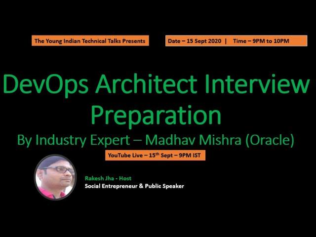 [ TYIT Talks ][ Architect ] DevOps Architect Interview Preparation | how to crack DevOps interview