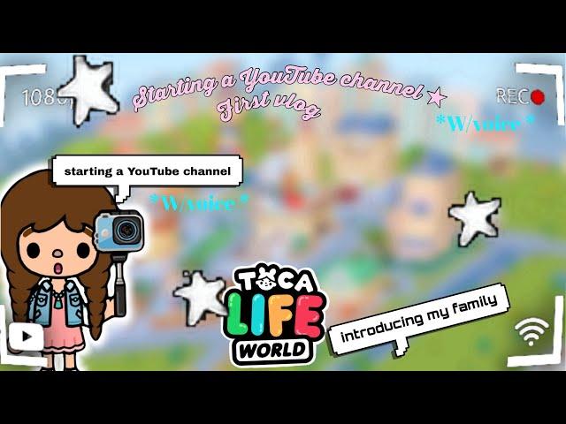 my first video !!! (starting a YouTube channel)🪞with voice ️) toca boca !