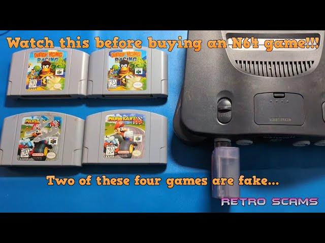 There are fake N64 games circulating everywhere...and the fakes are getting better!