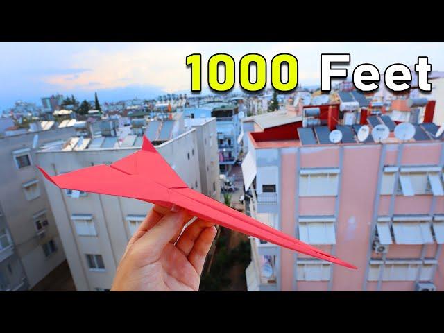 How to make a Paper Airplane that flies 1000 Feet