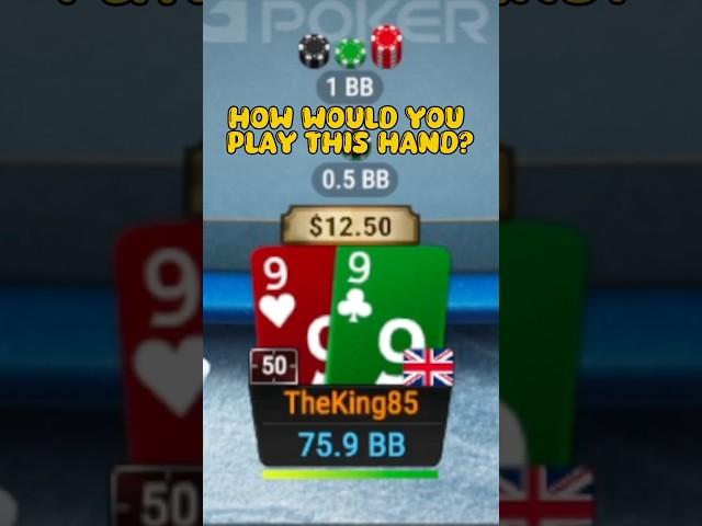 “How Would You Play Pocket 9s On This Board!” #globalpoker #onlinepoker #ggpoker #poker