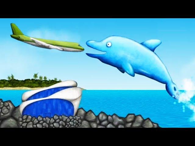 Ocean's LARGEST DOLPHIN Eats EVERYTHING! - Tasty Blue Gameplay - Game like IO game