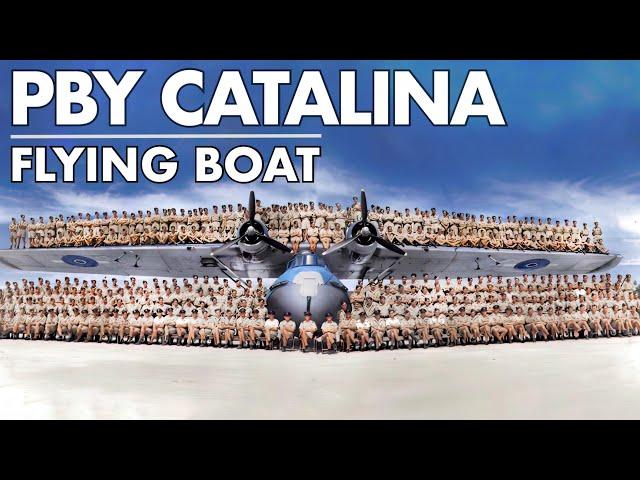 PBY Catalina | Consolidated's flying boat and amphibious aircraft | World War II Seaplane | Upscaled