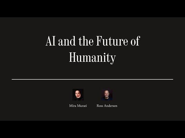 OpenAI CTO Mira Murati on Chatbots and Artificial General Intelligence | The Atlantic Festival 2023