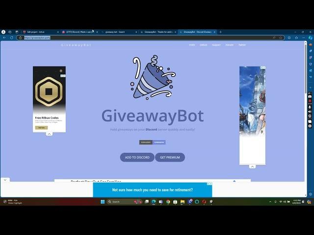 how to set up giveaways on discord easiest way