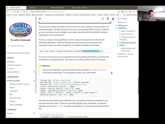 SnowEx Hackweek 2021: GitHub, Git, and JupyterHub