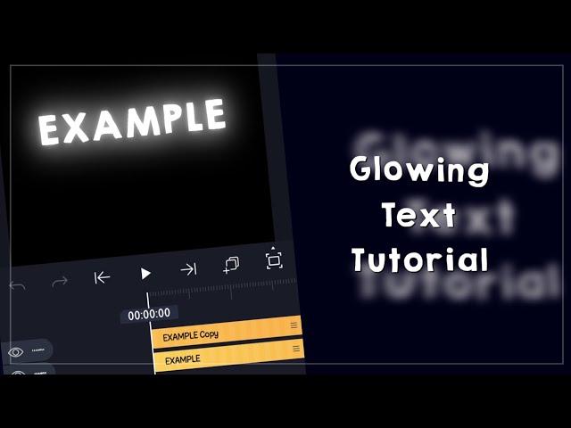 GLOWING TEXT TUTORIAL | alightmotion |