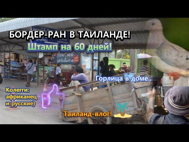 Как получить 60 дней в Таиланде: Бордер Ран для Россиян + Сюрприз!  #влог #бангкок