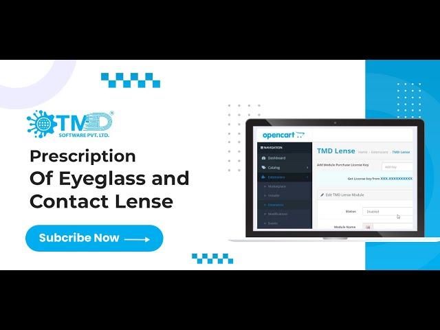 Prescription Of Eyeglass and Contact Lens In OpenCart