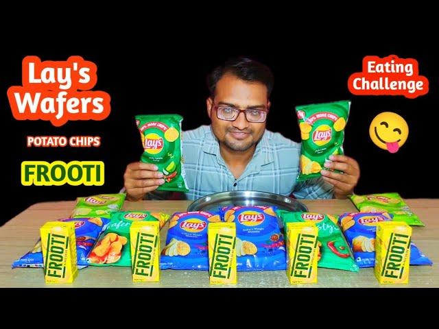 Lays Potato Chips and Frooti Eating Challenge|| Food Challenge