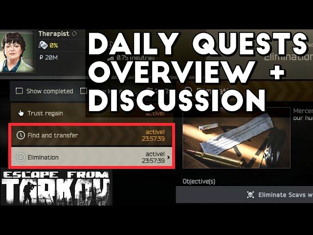 Daily Quests Are Finally Here! - Escape From Tarkov