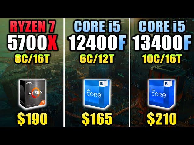 R7 5700X vs i5-12400F vs i5-13400F - Which CPU is Better Value for Money?