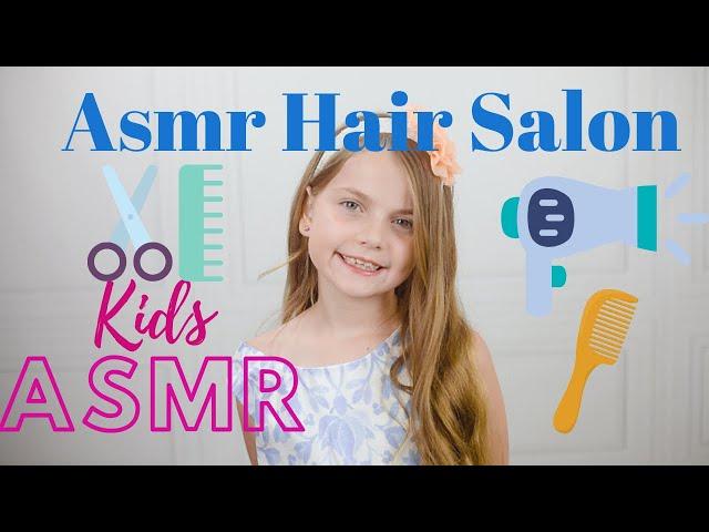 ASMR Kids | Hair Salon | Hair Brushing and Cutting