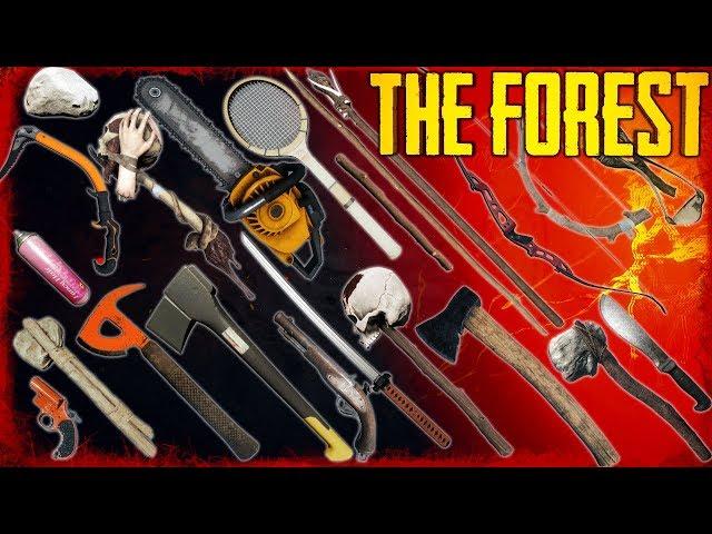 HOW TO GET EVERY WEAPON IN THE FOREST! (v1.05 - 2018)