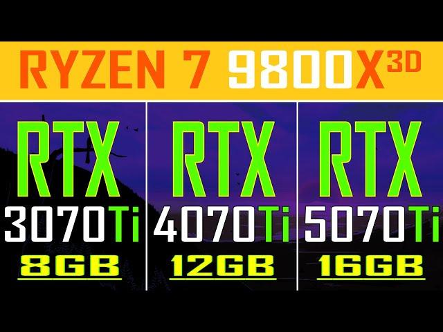 RTX 3070Ti vs RTX 4070Ti vs RTX 5070Ti || PC GAMES TEST ||