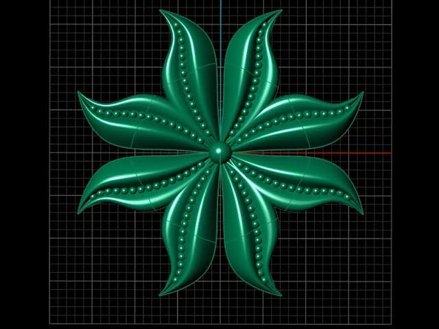 How to make a beautiful flower in 3 mint Cad cam Jewelery designing