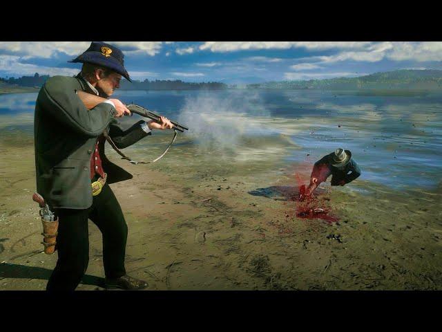 Red Dead Redemption 2   Funny Moments & Brutal Fight #2