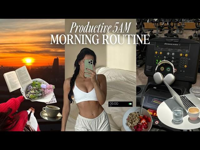 5am productive morning routine | healthy habit that make me feel good 