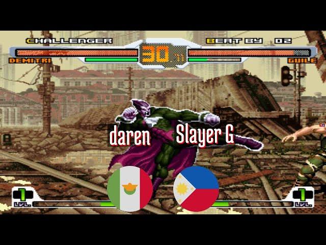 @svcsplus: daren (MX) vs Slayer G (PH) [SNK vs Capcom Chaos Super Plus svc Fightcade] Jun 4