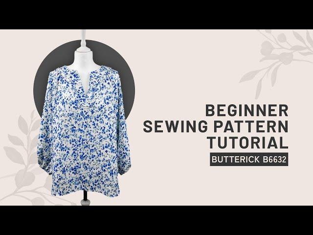 How to sew a blouse: Easy Tutorial for Absolute Beginners!