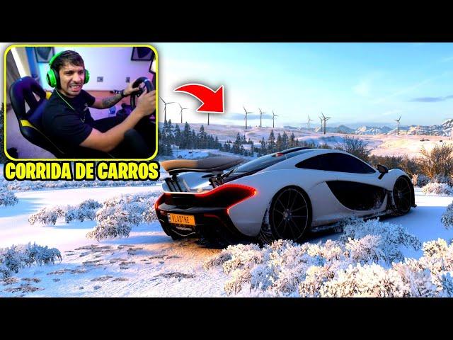 PIUZINHO JOGANDO FORZA E NEED FOR SPEED NO VOLANTE