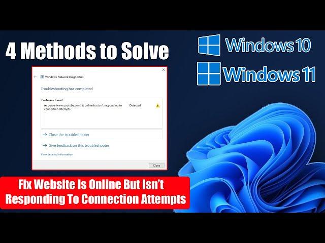 Fix Website Is Online But Isn’t Responding To Connection Attempts