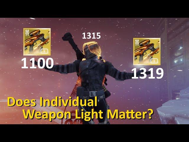 Does Individual Weapon Power/Light Affect Damage in Destiny 2?