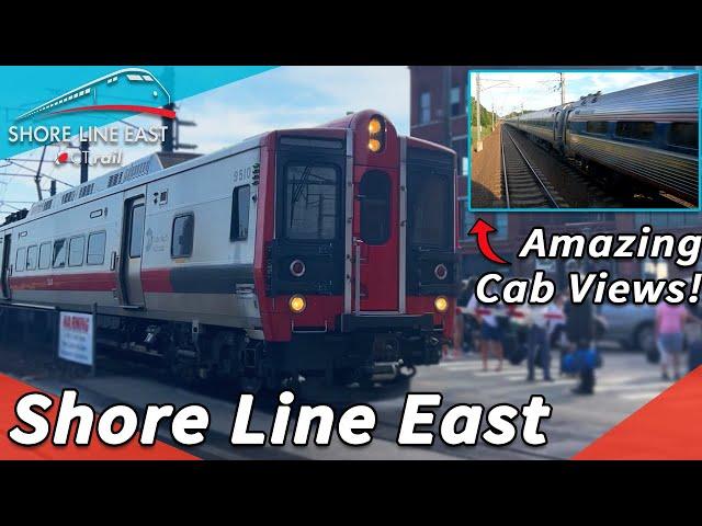 Cab Views on the NEW Shore Line East Trains! | New London to New Haven with CT Rail