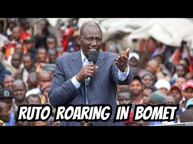 LIVE!! President Ruto ROARING in Koiwa, Bomet County.