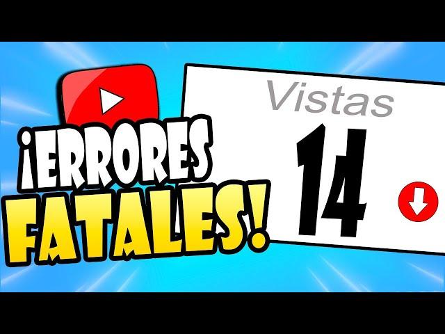 5 ERRORES de porqué YouTube NO RECOMIENDA tus videos al ser un canal pequeño