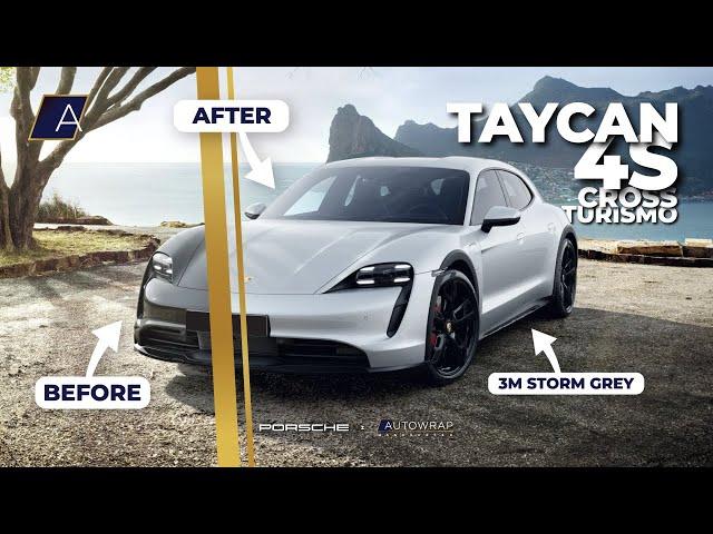 Wrapping a Porsche Taycan 4S Cross Turismo! | Autowrap Manchester