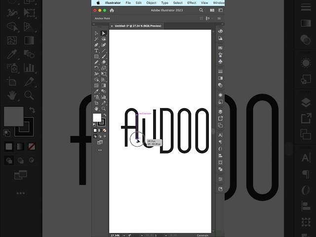 Text Logo How to Create #shorts #illustrator #logo #tutorial