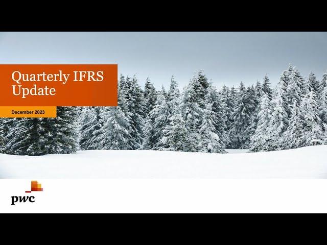 Quarterly IFRS Update  December 2023