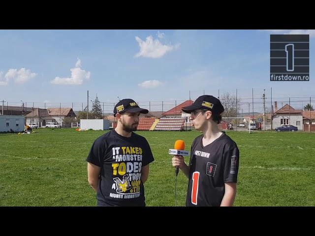 Interviu Def Cpt. Mihai Mocanu Mon - Postagame Bucharest Warriors @ Mures Monsters CNFA 2018 Week 2