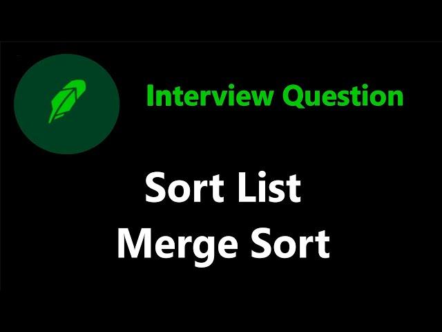 Sort List - Merge Sort - Leetcode 148