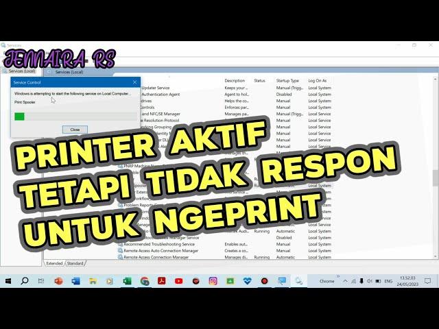 Solusi Printer Sudah Aktif (Ready) Tetapi Tidak Respon / Tidak Bisa Dipakai Ngeprint