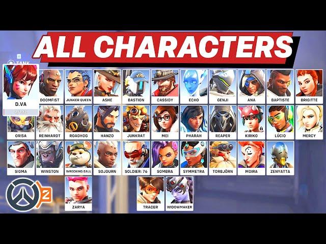 OVERWATCH 2 - All Characters/Heroes New Looks Skins