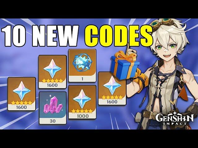 NEW GENSHIN IMPACT REDEEM CODES - GENSHIN IMPACT CODES - GENSHIN CODES