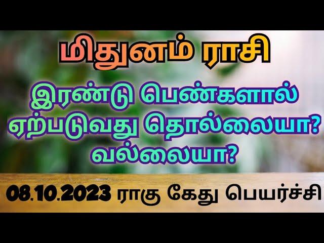 Mithuna rasi - Rahu ketu peyarchi palangal 2023